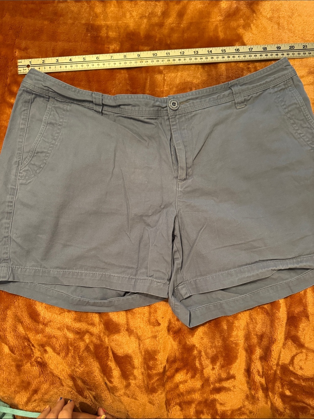 Natural Reflections Gray Cotton Bermuda Shorts